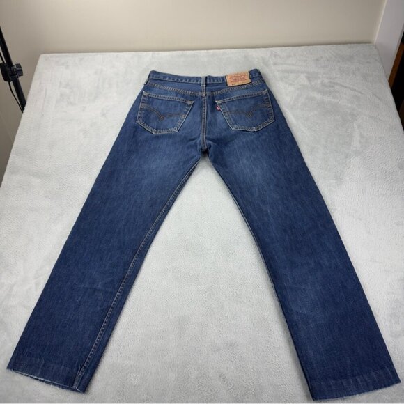 Vintage Levi's 501XX Straight Leg Button Fly Denim Jeans Men's Sz 31x28 Made UK - Picture 10 of 11